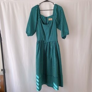 70s Vintage Striped Dress
